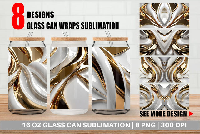 Glass Can Fluid Glossy Sublimation artnoy 