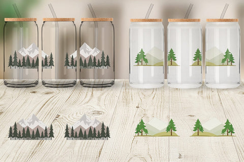 Glass Can Forest and Mountain Sublimation artnoy 