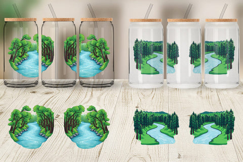 Glass Can Forest River Sublimation artnoy 