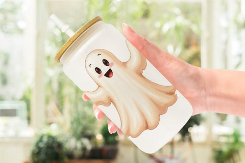 Glass Can Friendly Ghosts Sublimation artnoy 