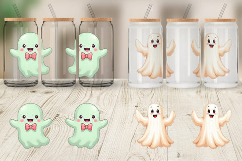 Glass Can Friendly Ghosts Sublimation artnoy 