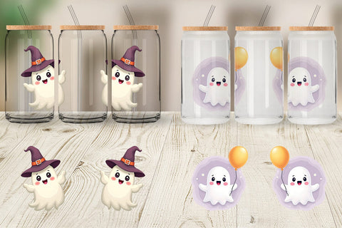Glass Can Friendly Ghosts Sublimation artnoy 