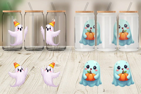 Glass Can Friendly Ghosts Sublimation artnoy 