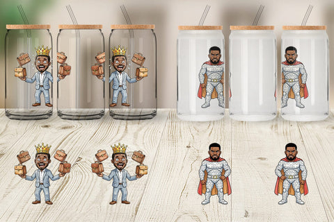 Glass Can Funny Black Excellence Sublimation artnoy 