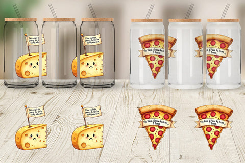 Glass Can Funny Food Puns Valentine Sarcastic Love Bites Watercolor Sublimation artnoy 