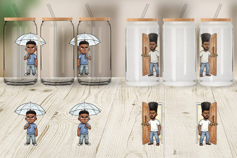 Glass Can Funny Natural Hair Humor Sublimation artnoy 