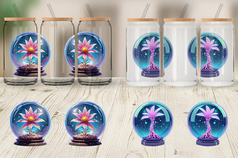 Glass Can Galactic Flora Orbs Sublimation artnoy 