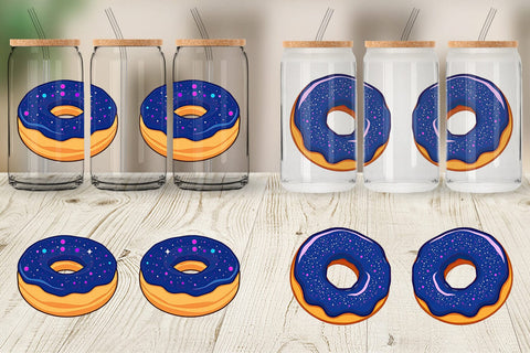 Glass Can Galaxy Donut Sublimation artnoy 