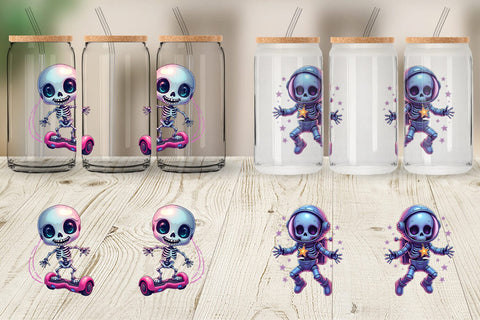 Glass Can Galaxy Skeletons Sublimation artnoy 