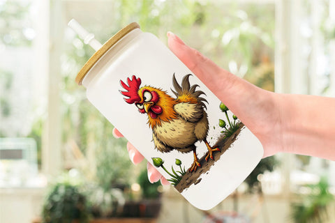 Glass Can Garden Grumps Sublimation artnoy 