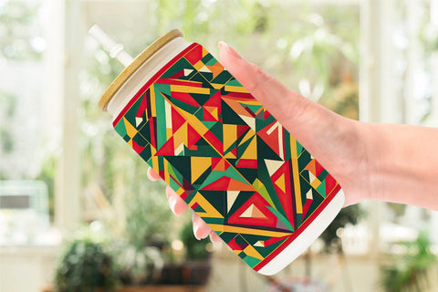 Glass Can Geometric Shapes Sublimation artnoy 