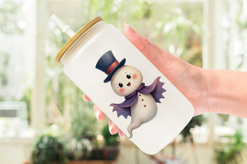 Glass Can Ghost Carnival Toys Sublimation artnoy 