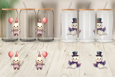 Glass Can Ghost Carnival Toys Sublimation artnoy 