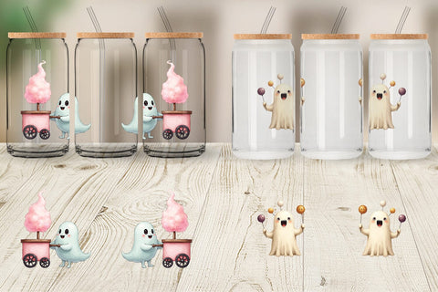 Glass Can Ghost Carnival Toys Sublimation artnoy 