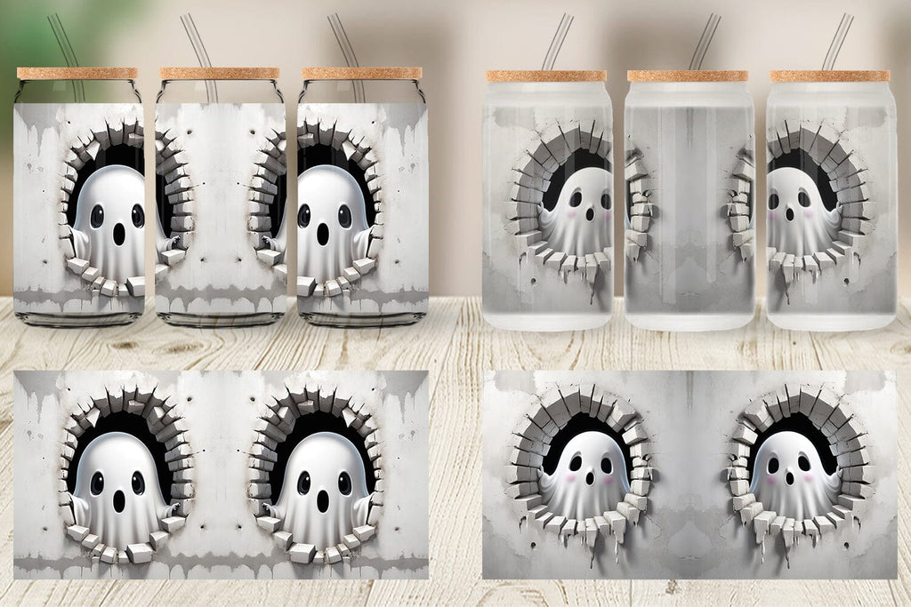 Glass Can Ghost in Wall - So Fontsy