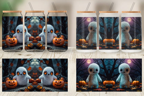 Glass Can Ghost Knitted Sublimation artnoy 