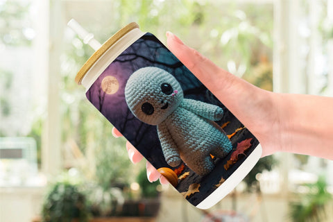 Glass Can Ghost Knitted Sublimation artnoy 