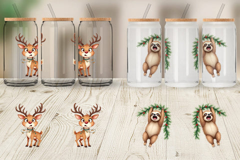 Glass Can Glaring Christmas Crew Sublimation artnoy 
