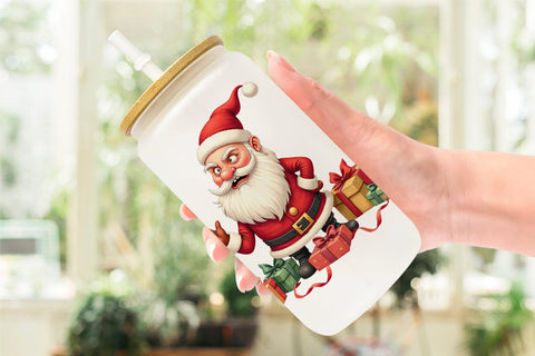 Glass Can Glaring Christmas Crew Sublimation artnoy 