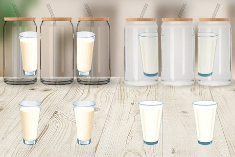 Glass Can Glass of Milk Sublimation artnoy 