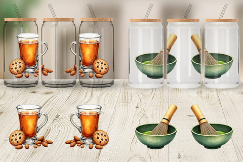 Glass Can Global Winter Warmers Watercolor Sublimation artnoy 