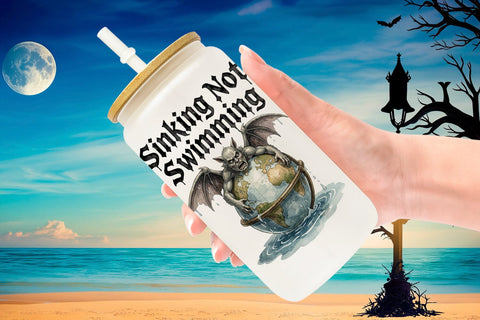 Glass Can Gloomy Siren Goth Summer Quote Sublimation artnoy 