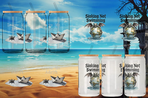 Glass Can Gloomy Siren Goth Summer Quote Sublimation artnoy 
