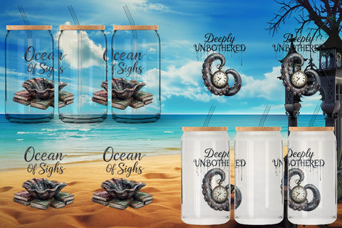 Glass Can Gloomy Siren Goth Summer Quote Sublimation artnoy 