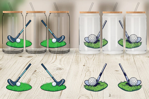 Glass Can Golf Club Sublimation artnoy 