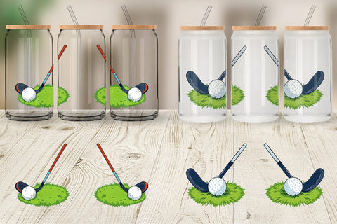 Glass Can Golf Club Sublimation artnoy 
