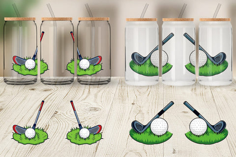 Glass Can Golf Club Sublimation artnoy 