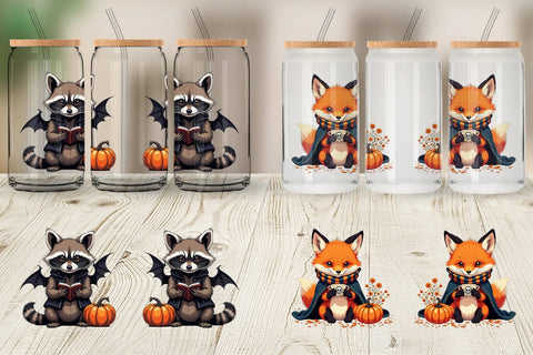 Glass Can Gothic Baby Animals Sublimation artnoy 