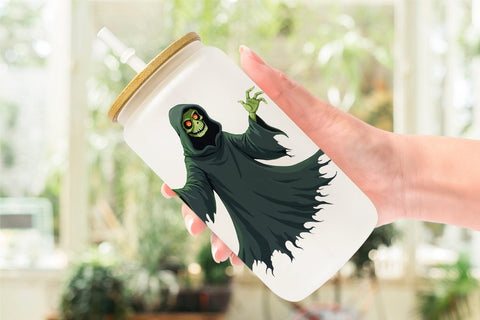 Glass Can Gothic Halloween Creatures Sublimation artnoy 