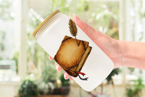 Glass Can Gothic Halloween Elegance Sublimation artnoy 