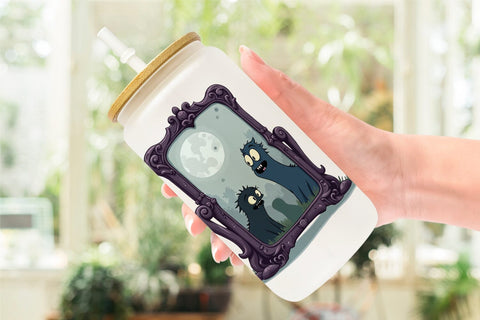 Glass Can Gothic Halloween Miscellaneous Sublimation artnoy 