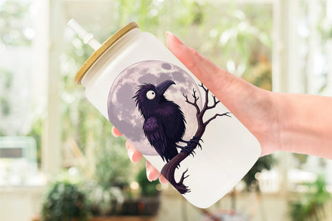 Glass Can Gothic Halloween Set Sublimation artnoy 