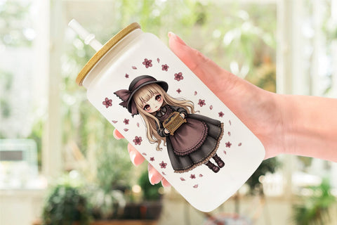 Glass Can Gothic Lolita Dolls Sublimation artnoy 