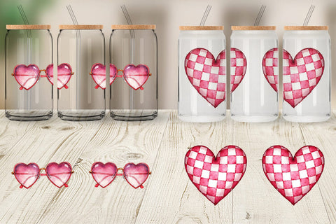 Glass Can Groovy Boho Mama Sublimation artnoy 