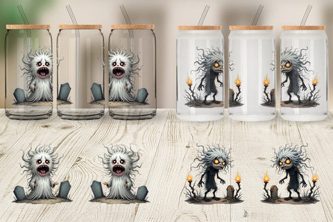 Glass Can Grumpy Banshee Sublimation artnoy 