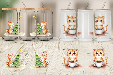 Glass Can Grumpy Cats Sublimation artnoy 