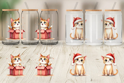 Glass Can Grumpy Cats Sublimation artnoy 