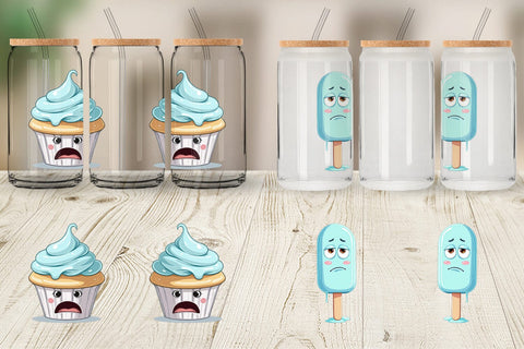 Glass Can Grumpy Desserts Sublimation artnoy 