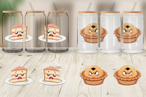 Glass Can Grumpy Desserts Sublimation artnoy 