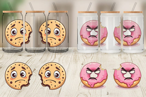 Glass Can Grumpy Desserts Sublimation artnoy 