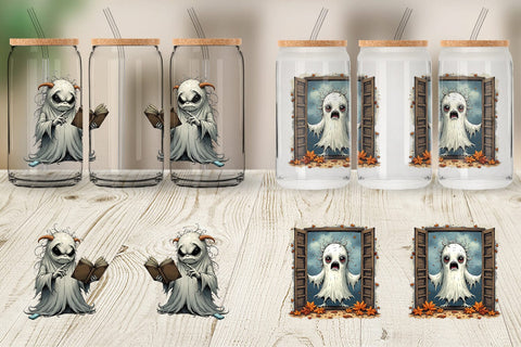 Glass Can Grumpy Ghost Sublimation artnoy 