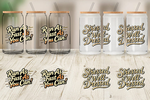 Glass Can Grumpy Gingerbread Man Quotes Sublimation artnoy 