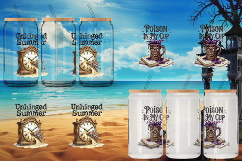 Glass Can Grumpy Gothic Summerween Quote Sublimation artnoy 