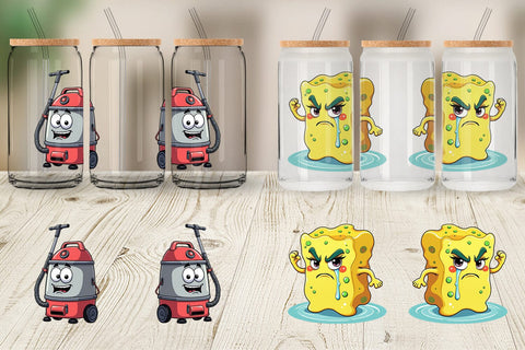 Glass Can Grumpy Household Sublimation artnoy 