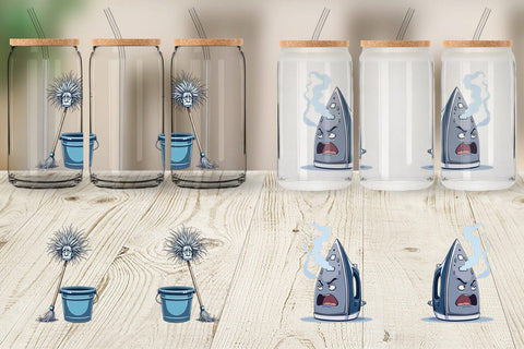 Glass Can Grumpy Household Sublimation artnoy 