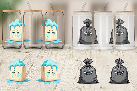 Glass Can Grumpy Household Sublimation artnoy 